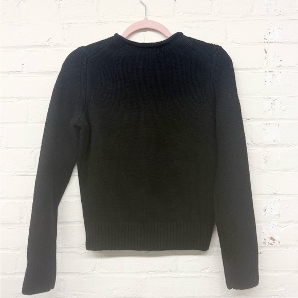 NWT ALEX MILL Jaime Crew Neck Sweater Black Wool XS - Picture 4 of 4